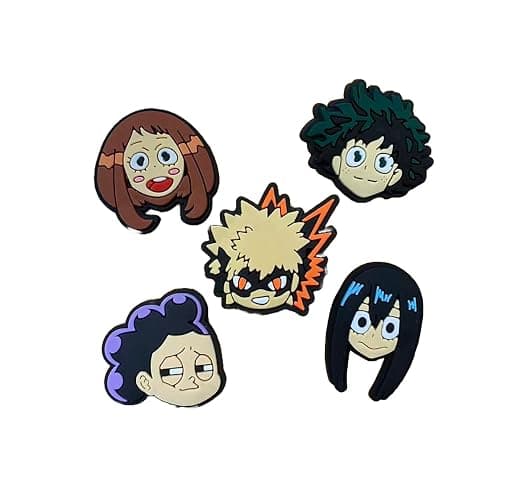 JTMTDHT 5PC Shoe Charms Cartoon Anime Shoe Decoration Charms - Image 1
