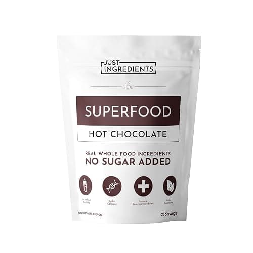 Superfood Hot Chocolate | 25 Servings | With Grass-fed Collagen, Organic Cacao, Cinnamon, Ashwagandha, Turmeric & Lion’s Mane | No Sugar Added | Supports Gut Health, Immunity & Cognitive Function* - Image 1