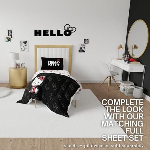 Collectibles Hello Kitty Bedding Super Soft Cozy Microfiber Reversible Comforter, Twin, (Officially Licensed Product) by Franco | Bedding, Super Soft, Cozy, Twin, Officially Licensed Product thumbnail 5