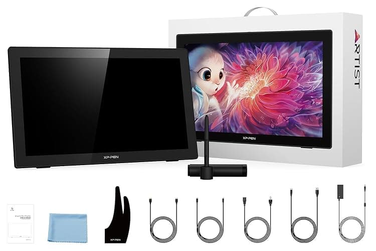 Drawing Tablet with Screen XPPen Artist 22 2nd Computer Graphics Tablet 122% sRGB with 8192 Levels Tilt Function Battery-Free Stylus, 21.5inch Pen Display Compatible with Windows, Mac, Linux - 21.5 Inch - Standard W/O Keys thumbnail 8