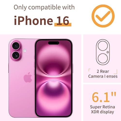 ilnehc for iPhone 16 Case,[3 in 1] with Screen Protector & Camera Lens Protector, Flower Pattern Design,Clear Soft Shockproof Slim Floral Phone Cover for Women Girls 2024 6.1"(Flower/Ink Painting) thumbnail 2