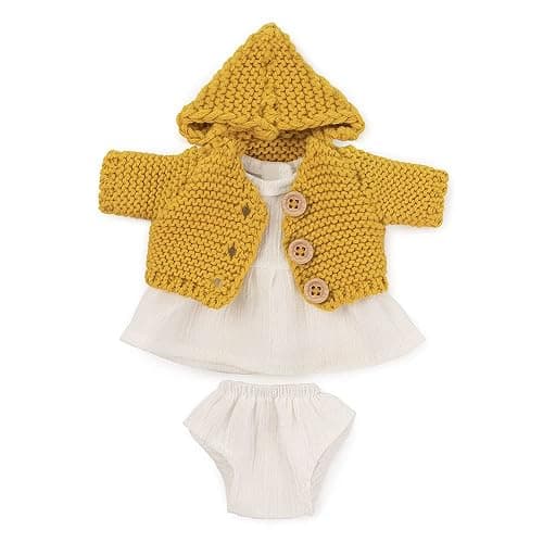 Miniland 31670 dress romper and jacket set with hood 21cm, Multicoloured - Image 1