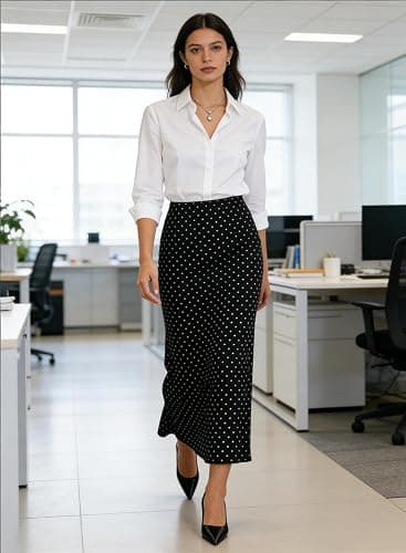 BLENCOT Womens Long Mesh Skirts Spring Boho Printed High Waisted A-Line Flowy Maxi Skirt for Beach Vacation thumbnail 2