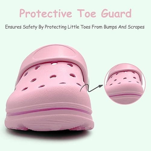 Nedaan Toddler Girls Boys Clogs Classic Garden Shower Beach Pool Swim Slip on Sandals Slides Children Kid Cute Water Shoes thumbnail 5