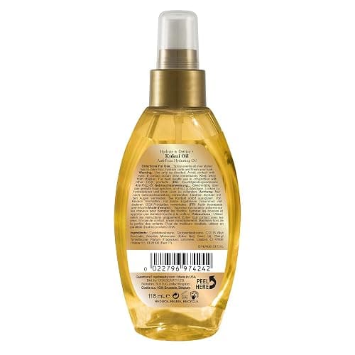 OGX Hydrate & Defrizz + Kukui Oil Anti-Frizz Hydrating Oil, 4 Ounce thumbnail 4