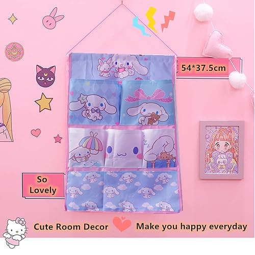 Kerr's Choice Wall Door Closet Hanging Storage Bag Cute Wall Bag Cute Nursery Room Decor Room Storage Gift for Girls Women thumbnail 5