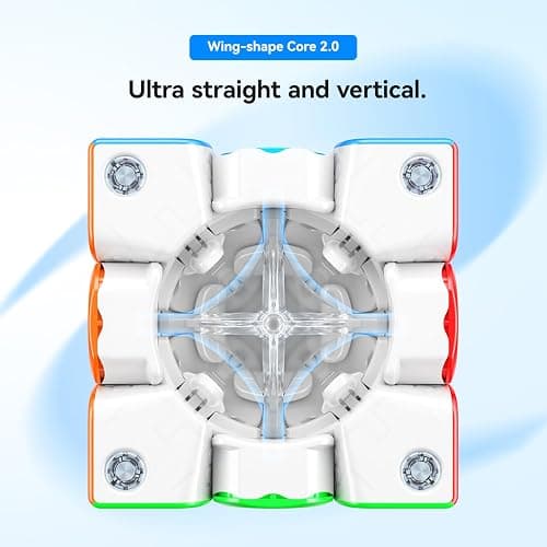 GAN 356 ME, Speed Cube 3x3 Magnetic Puzzle Toy with 48 Magnets GES Pro+ Customized 12 Tension Settings, Ideal for Children Kids Adults, GAN 356 M Upgraded Version, Frosted Version thumbnail 3