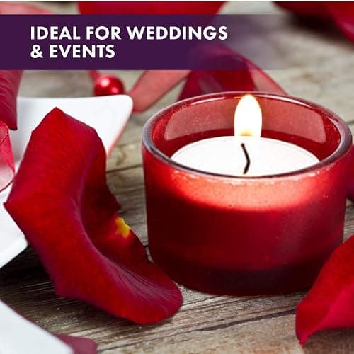 MontoPack Unscented Tea Light Candles 100 Pack | 4 hours, White, Smokeless, Dripless Small Votive Paraffin Tealights | Long-Lasting for Home, Shabbat, Weddings, Events, Emergencies | Mini Candles Bulk thumbnail 6