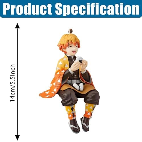 MLDVQJV 6Pcs Demon Anime Figures Set, Slayer Characters for Anime Fans (Rice Ball) thumbnail 3