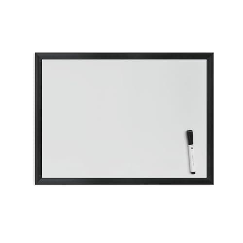 U Brands Magnetic Dry Erase Board White Board, 24" x 18" Inches, Black Wood Frame (307U00-01) thumbnail 3