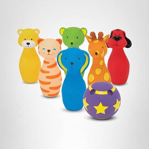 Melissa & Doug K’s Kids Bowling Friends Set, Soft Animal-Themed Pins & Ball with Carry Case, Travel-Friendly Bowling Game Sports Toy, Indoor & Outdoor Toddler Toys for Kids Ages 2+ thumbnail 10