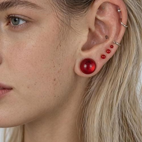 Maxbott 2 PCS Glass Ear Stretching Kit Glass Ear Plugs Tunnels Set (3mm-25mm) Complete Ear Gauge Kit for Safe & Comfortable Stretching Hypoallergenic Body Jewelry for Men & Women thumbnail 4