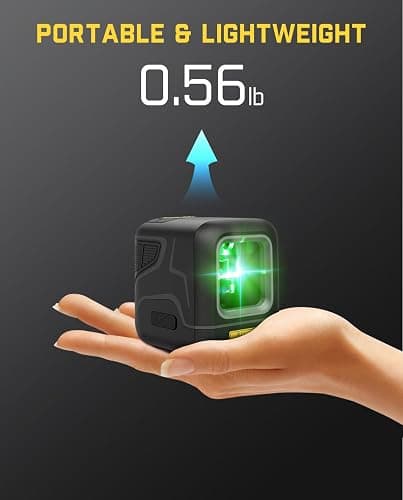 Fanttik D2 Pocket Green Laser Level, 100 ft Self-Leveling Cross Line Laser, Type-C Rechargeable, Rotatable 360 Degree, Pulse Mode, Magnetic Bracket, Carrying Pouch, for Picture Hanging and Home DIY thumbnail 4