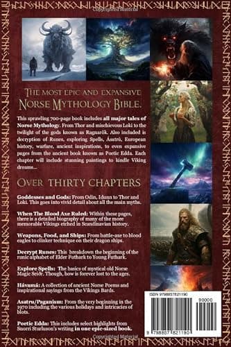 The Norse Mythology Bible: [7 in 1]: The Most Epic Guide to Norse Mythology. Exploring The Vikings, Battles, Ásatrú, Runes, Spells, Weapons, Ships, Poems, Vivid Paintings and Scandinavian History. thumbnail 2