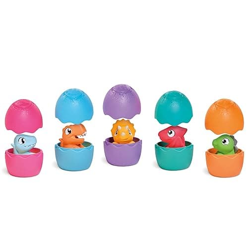 Toomies Jurassic World Spin & Hatch Dino Eggs – Dinosaur Toys for Developmental Play – 12m+ - Spin & Hatch Dino Eggs thumbnail 3