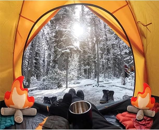 EASELR WeightedPlush Funny Campfire Plush Toys, Soft Simulation Bonfire Stuffed Plushies Doll Fake Fire Firewood Plush Pillow for Outdoor Camping Room Decor Kids Pleasantly Surprised Gifts thumbnail 5