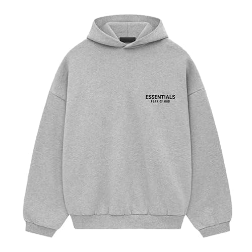 ESSENTIALS Pullover Hoodie Cotton Blend Adult Men Oversized, baggy fit. - Image 1