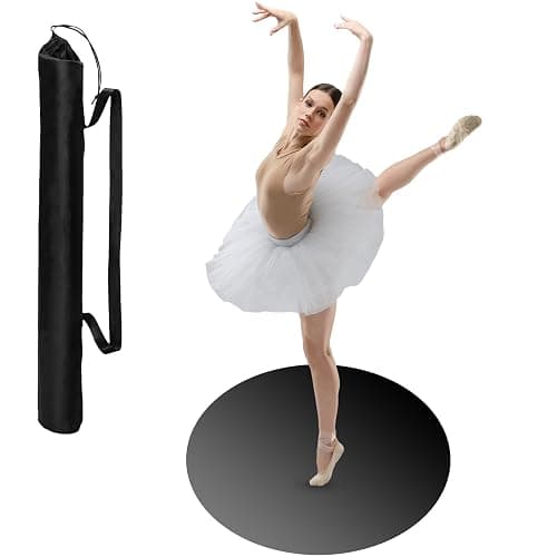 PullCrease Portable Dance Floor Smooth Ballet Floor Vinyl Dance Mat for Home Stage Studios Kids Adults Practice Improve - Image 1