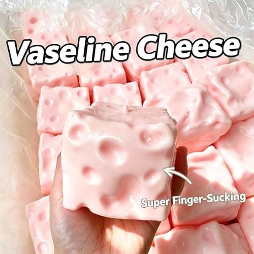 Big Cheese Squishy, Jumbo Squishy Cheese Luck Squeeze Cheese Stress Ball, Soft Slow Rising Cube Block Sensory Fidget for Stress Relief, Relaxation, Desk Play, Adults Gift thumbnail 3