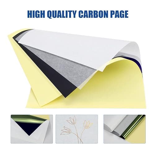 50 Sheets Tattoo Transfer Paper, A4 Size, Tattoo Stencil Paper for Tattooing, 4-Layer Thermal Copier Stencil Paper for Professional Tattoo Artists & DIY Enthusiasts thumbnail 2