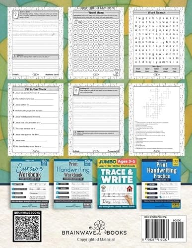 Bible Verse Handwriting Practice For Kids: Strengthen Faith and Writing Skills with 100+ Verses, Reflections, and Fun Activities thumbnail 2
