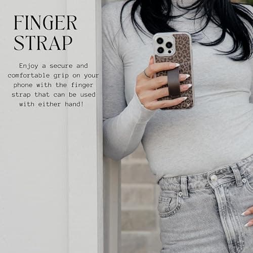 WALLI CASES for iPhone 16 Pro Max Case Aesthetic Wallet Phone Case Card Holder, Securely Holds up to 2 Cards - Cute, Trendy Phone Cover for Women, fits iPhone 16 Pro Max, with Kickstand & Finger Strap thumbnail 3