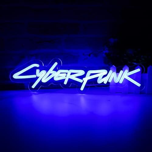 WonderfulLife Game Cyberpunk Neon Sign for Game Zone Decor,Shooting Games Led Lights for Man Cave Gaming Room Internet Bar or Bedroom Decoration.5V USB Powered,Easy Hanging. thumbnail 3