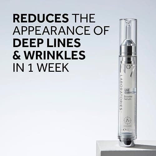 No7 Laboratories Line Correcting Booster Serum - Potent Collagen Peptide Serum for Fine Lines and Wrinkles - Moisturizing Formula for All Aging Skin Types (15 ml) thumbnail 2