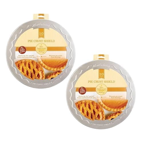 Mrs. Anderson's Baking Pie Crust Protector Shield, Fits 9.5 and 10-Inch Plates, Set of 2 - Image 1