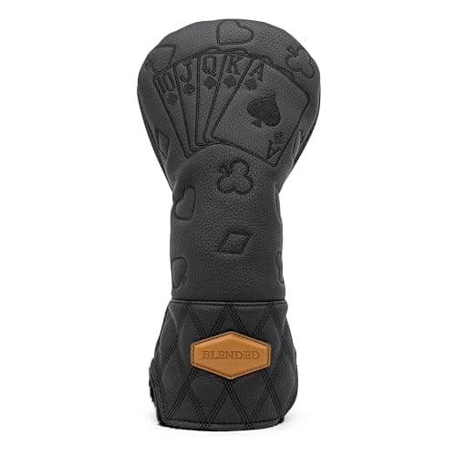 BAIRBRE Golf Club Covers Poker Golf Head Covers Driver Covers Fariway Wood Headcover Hybrid Covers Leather Golf Headcover with Number Tag for All Brand - Image 1