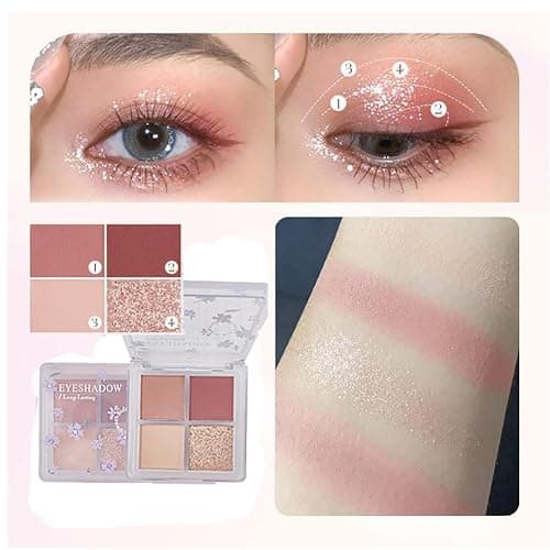Makeup Kit for Women 8 Pieces Makeup Sets, 4 Color Lipsticks& Eyeshadow, Eyebrow Pencil, Concealer, Blush Palette 8Pcs Gift Box Makeup Bundle Value Set thumbnail 6