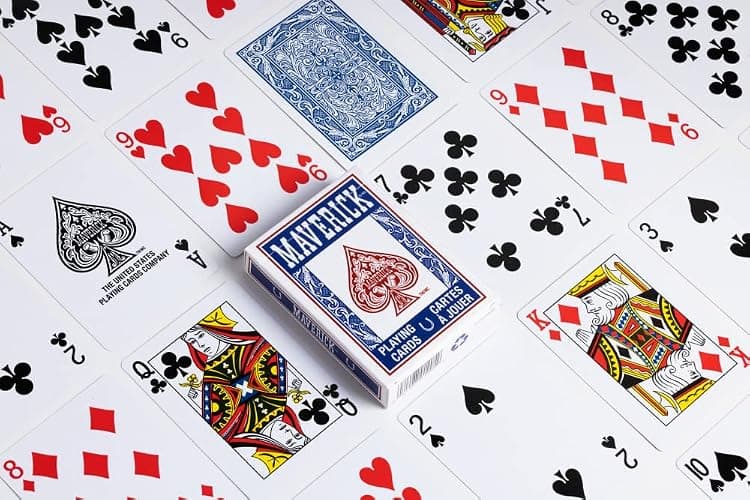 Maverick Playing Cards 12 Pack, Standard Index, Red and Blue Decks, Bulk Playing Cards for Poker, Card Games, and Family Game Night thumbnail 9