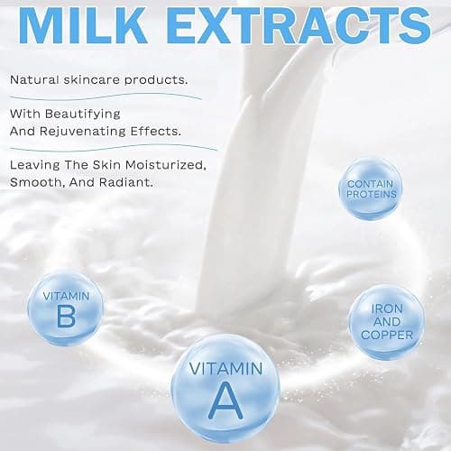 Milk Skin Care Set for Kids Teens Birthday Gifts, Skin Care for kids 10-12 | Skincare for Girls 10-12, Kids Skin Care Set for Kids Ages 8-12, Travel Kit & Skin Care Gifts,Stuff for Girls 10-12 thumbnail 7
