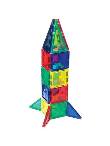 CreateOn Crayola Mini Magnetic PIP-Tiles, Bold Colors - Building Set for Kids, Magnetic Building Toys for Kids, STEM Travel Toys for Boys and Girls Ages 3+, 24-Piece Set (Bold) thumbnail 9