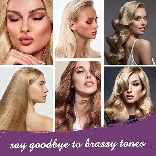 Karseell Purple Hair Mask, 16.90 oz | Blonde Hair, Neutralizes Brass, Gray Hair, Highlighted Hair, Moisturizing, Smoothing thumbnail 5