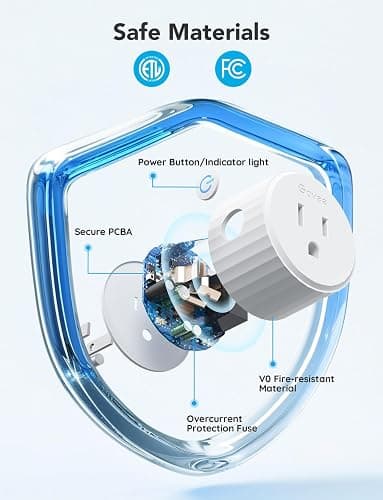 Govee Smart Plug, WiFi Plugs Work with Alexa & Google Assistant, Smart Outlet with Timer & Group Controller, WiFi Outlet for Home, No Hub Required, ETL & FCC Certified, 2.4G WiFi Only, 4 Pack thumbnail 4