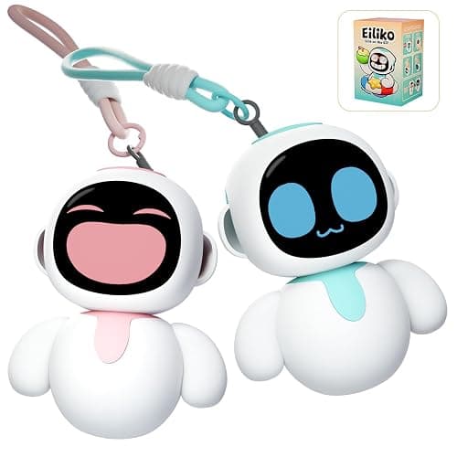 ENERGIZE LAB Eiliko Lover Set + Mystery Swappable Themed Bodies - Portable Robot with AI, Fun Electronic Pendant Toys, Gifts for Couples and Best Friends. - Image 1