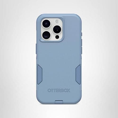 OtterBox iPhone 15 Pro (Only) Commuter Series Case - Crisp Denim (Blue), Slim & Tough, Pocket-Friendly, with Port Protection thumbnail 6