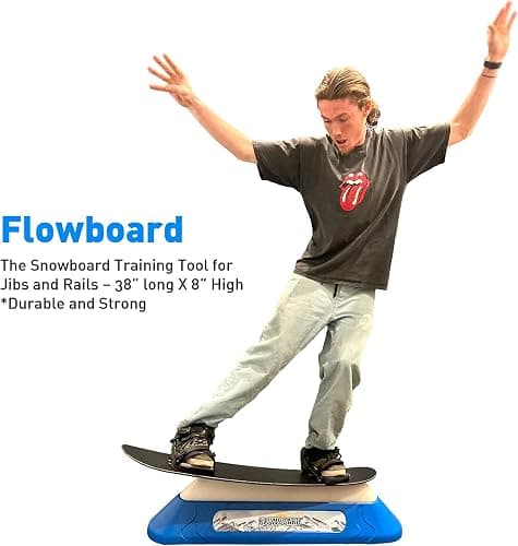 Flowboard Snowboard Trick Training System Develops Skills for Rails and Jibs Durable and Strong Parts to Complete Kit Available thumbnail 3