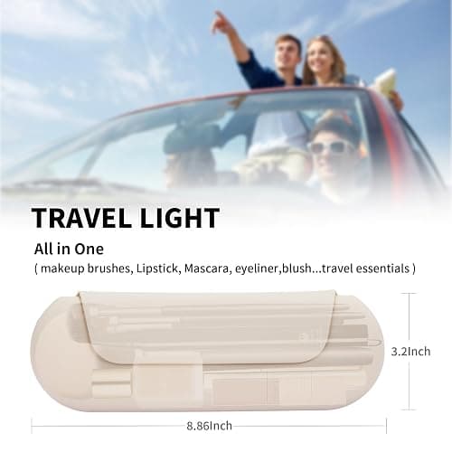 AGIKET Silicone Makeup Brush Holder Travel Cosmetic Bag - Starlight thumbnail 6