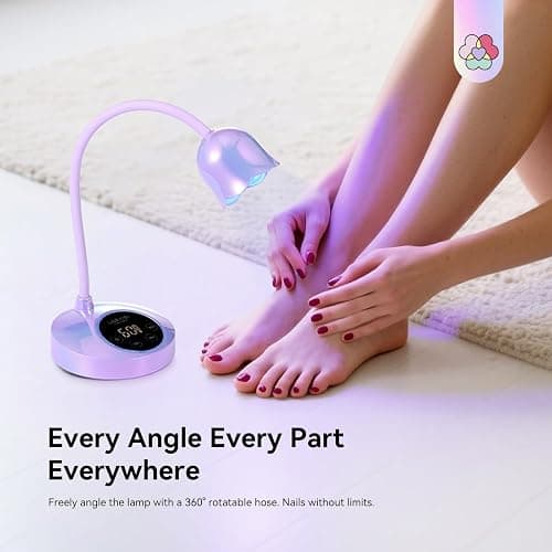 SAVILAND Advanced 30W U V Nail Lamp: Pink Gel Nail Lamp Cordless U V Light for Gel Nails Smart Sensor LED Flash Cure Lamp lampara led para uñas Profesional 8S Fast Cure Nail Salon Home Manicure thumbnail 4