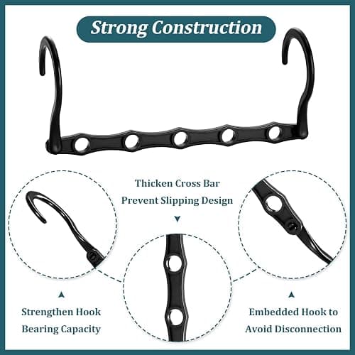 AMKUFO 6 Pack-Closet-Organizers-and-Storage, Magic-Hangers-Space-Saving-for-Clothes, Closer-Organizer-for-Closet-Organization, Space-Saver-Hanger-Organizer-for-Multipurpose, Dorm-Room-Essentials thumbnail 5
