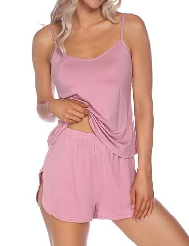 Senert Sexy Pajamas for Women Sleepwear Sexy Lingerie V Neck Pjs Cami Shorts Set Nightwear S-XXL - Image 1