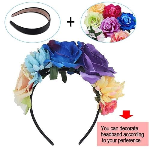 SIQUK 18 Pieces Satin Headbands 1 Inch Wide Non-slip Headband Colorful DIY Headbands for Women and Girls, 18 Colors thumbnail 5