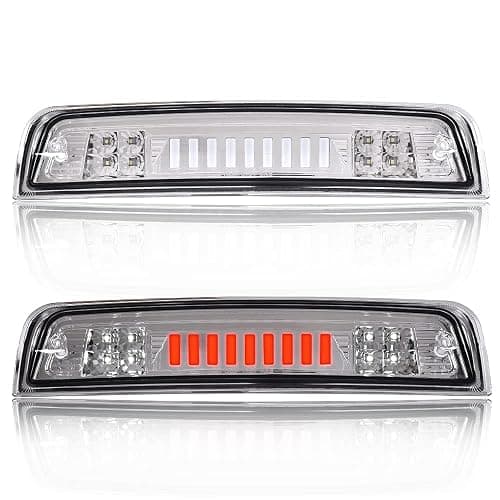 PIT66 LED Bar 3rd Brake Light, Compatible with 2009-2017 Dodge Ram 1500 2500 3500 I Type High Mount Stop Light Rear Tail Cargo Lamps Clear Lens Chrome Housing - Image 1