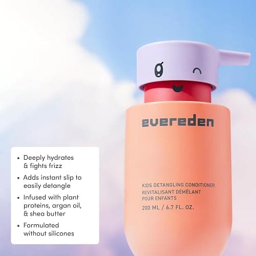 Evereden Kids Conditioner Detangler, 6.7 fl oz. | Children's Haircare | Non-toxic Conditioning for Silky Smooth Hair (Pack of 4) thumbnail 2