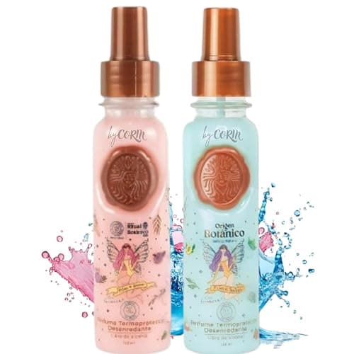 Hair Perfume - DUO Protector Termico para Cabello, Desenredante y Control Frizz Con Feromonas, Protección Solar - Ritual Seducción y Ritual Tentación Floral y Frutal 120ML - Leave in Conditioner Spray - Image 1