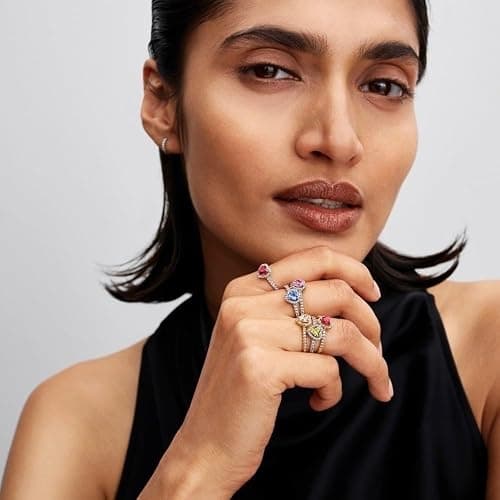 PANDORA Elevated Heart Ring | Jewelry for Women with Gift Box, Chunky Cocktail Ring thumbnail 3