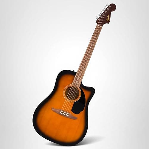 Fender California Debut Redondo CE Series Acoustic Guitar, Beginner Guitar, 2-Year Warranty, Includes Built-In Tuner, 2-Tone Sunburst thumbnail 7