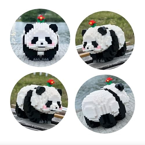 CoPlanaire Flower Panda Mini Building Blocks, 983 PCS Micro Animal Building Toy Bricks for Girls Boys and Adults thumbnail 4